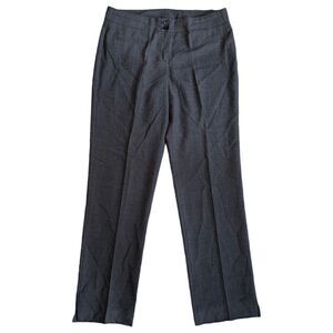 🐿️ St. Emile Women’s Gray Virgin Wool Trouser Pants Size USA 10